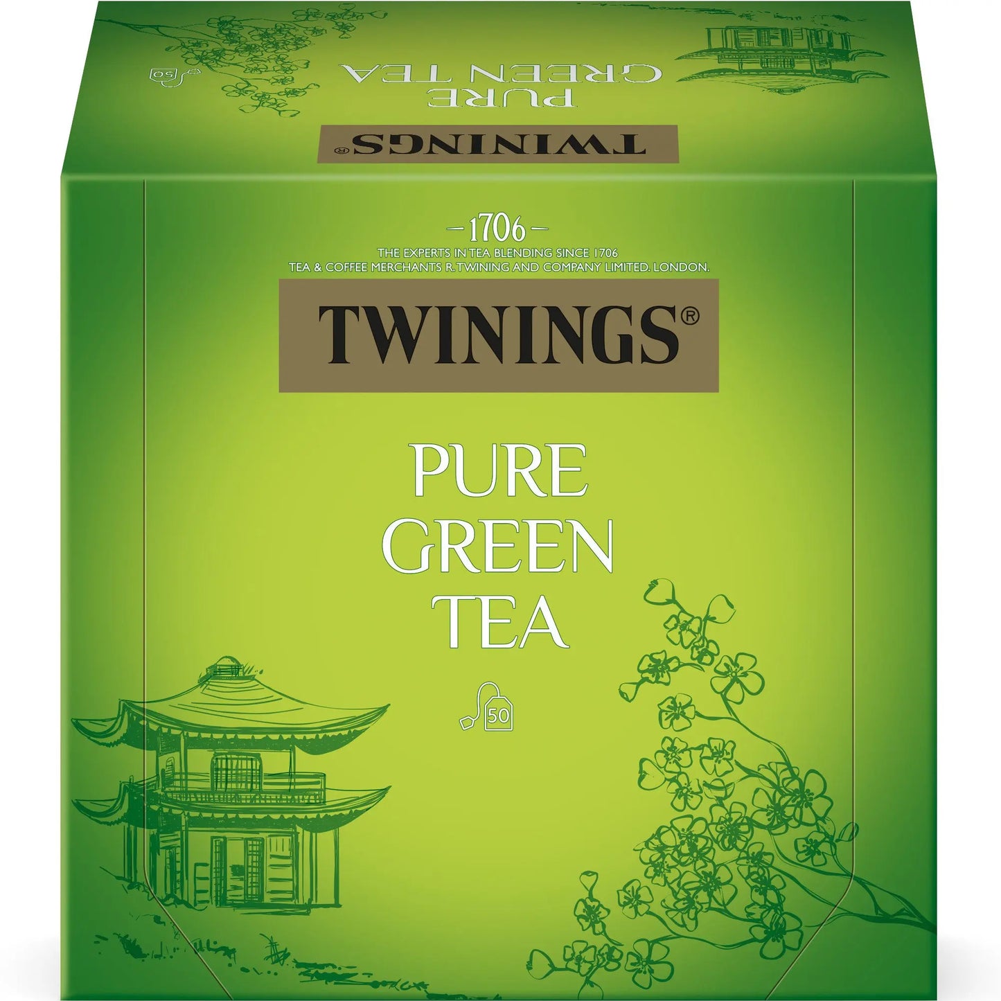 TWININGS Pure Green Tea 100017998 Beutel 2g, 50 Stk. Idealshop
