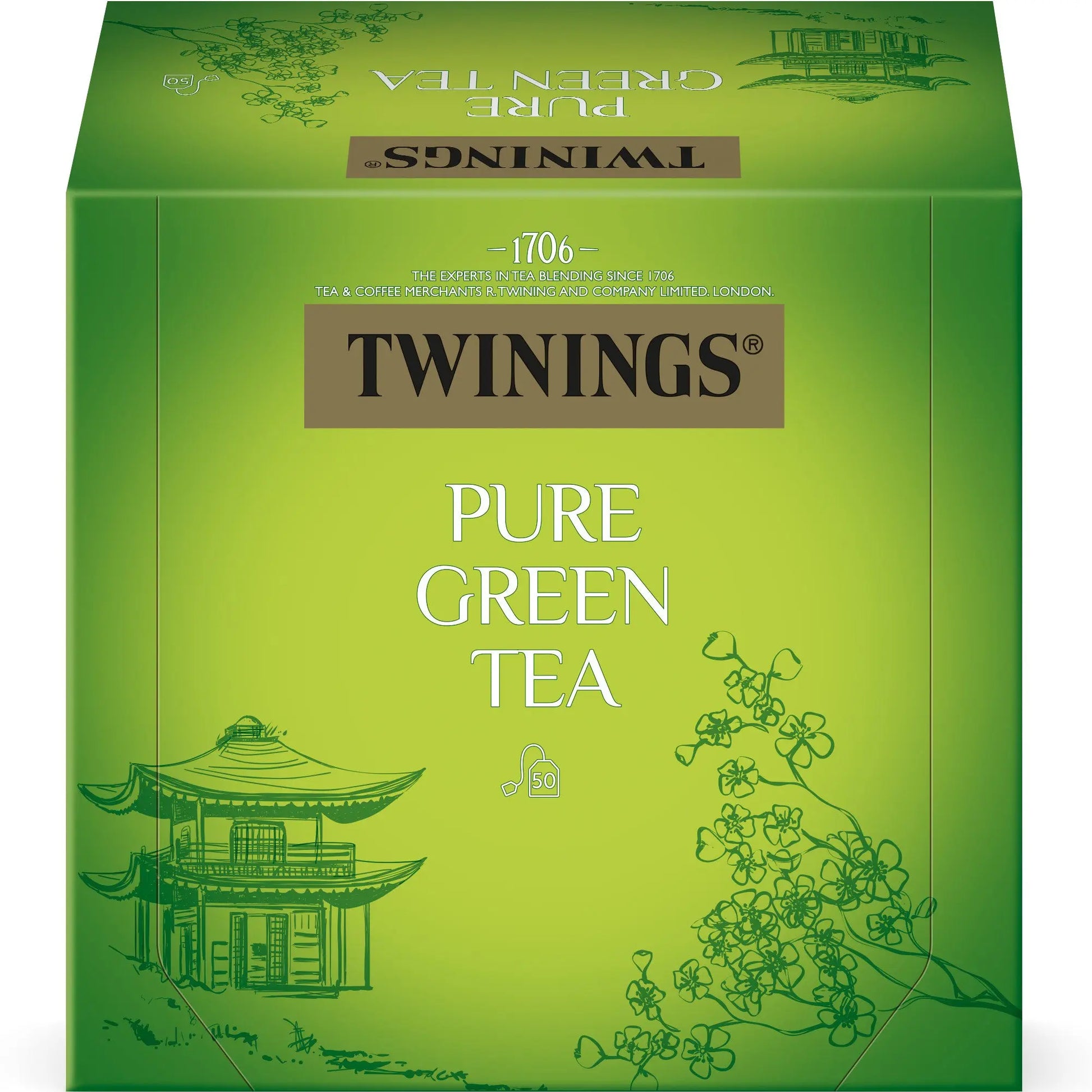 TWININGS Pure Green Tea 100017998 Beutel 2g, 50 Stk. Idealshop