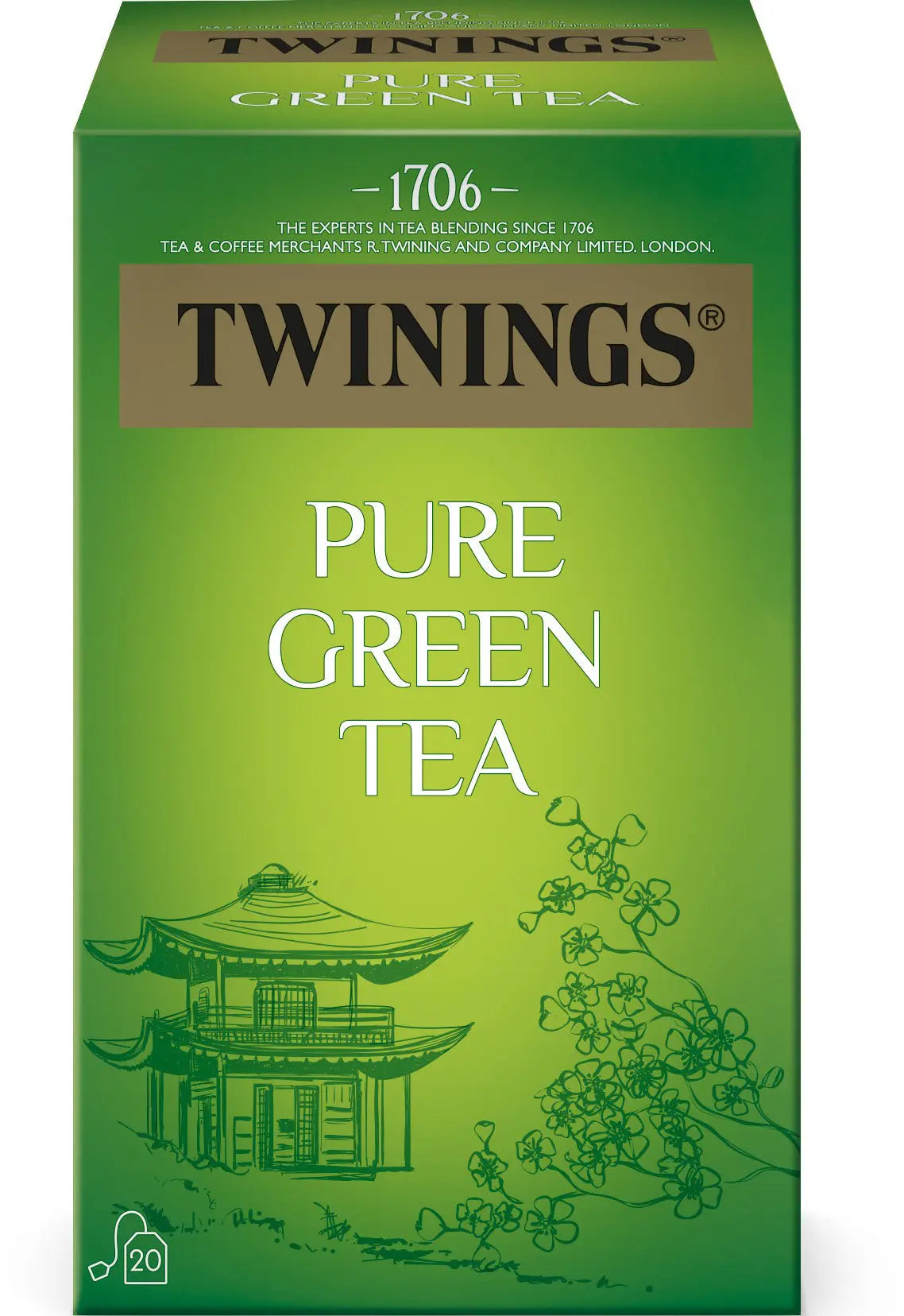 TWININGS Pure Green Tea 100017999 Beutel 2g, 20 Stk. Idealshop