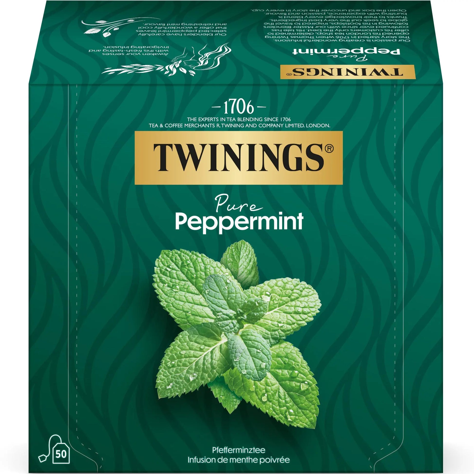 TWININGS Pure Pfefferminz 100012268 Beutel 2g, 50 Stk. Idealshop