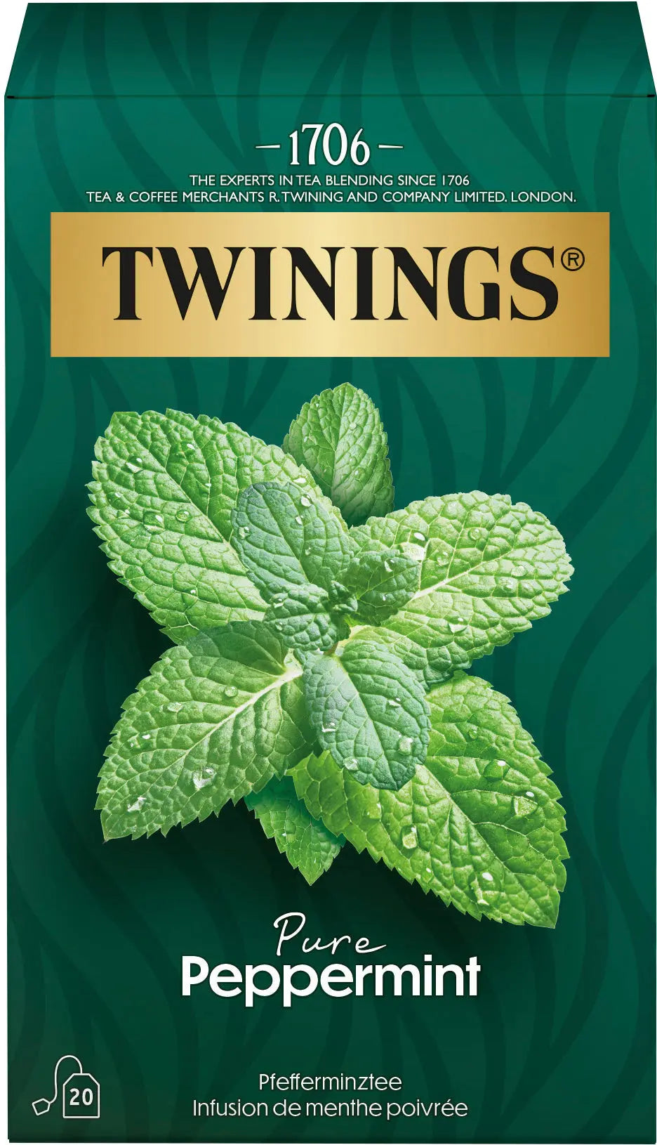 TWININGS Pure Pfefferminz 100017255 Beutel 2g, 20 Stk. Idealshop