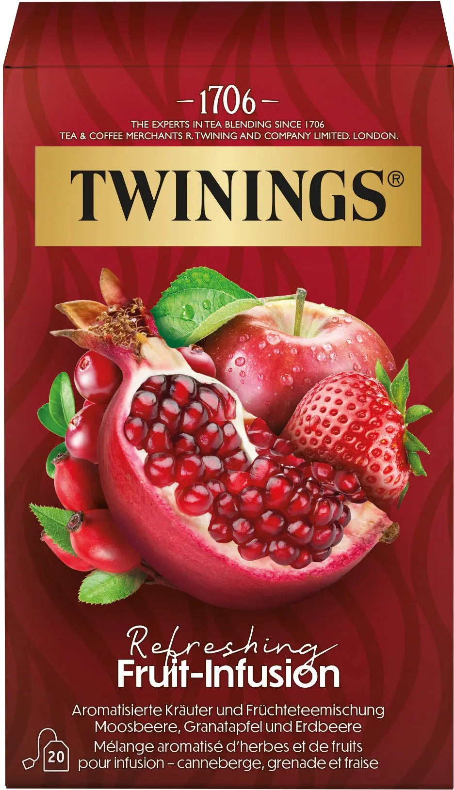 TWININGS Refreshing Früchte Tee 100017251 Beutel 2g, 20 Stk. Idealshop