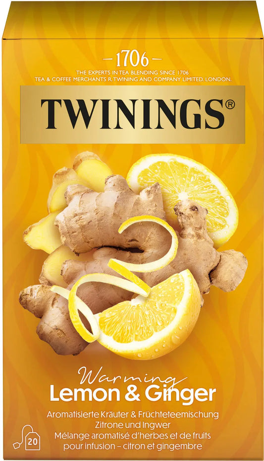 TWININGS Warming Zitrone & Ingwer 100017262 Beutel 1.5g 20 Stk. Idealshop