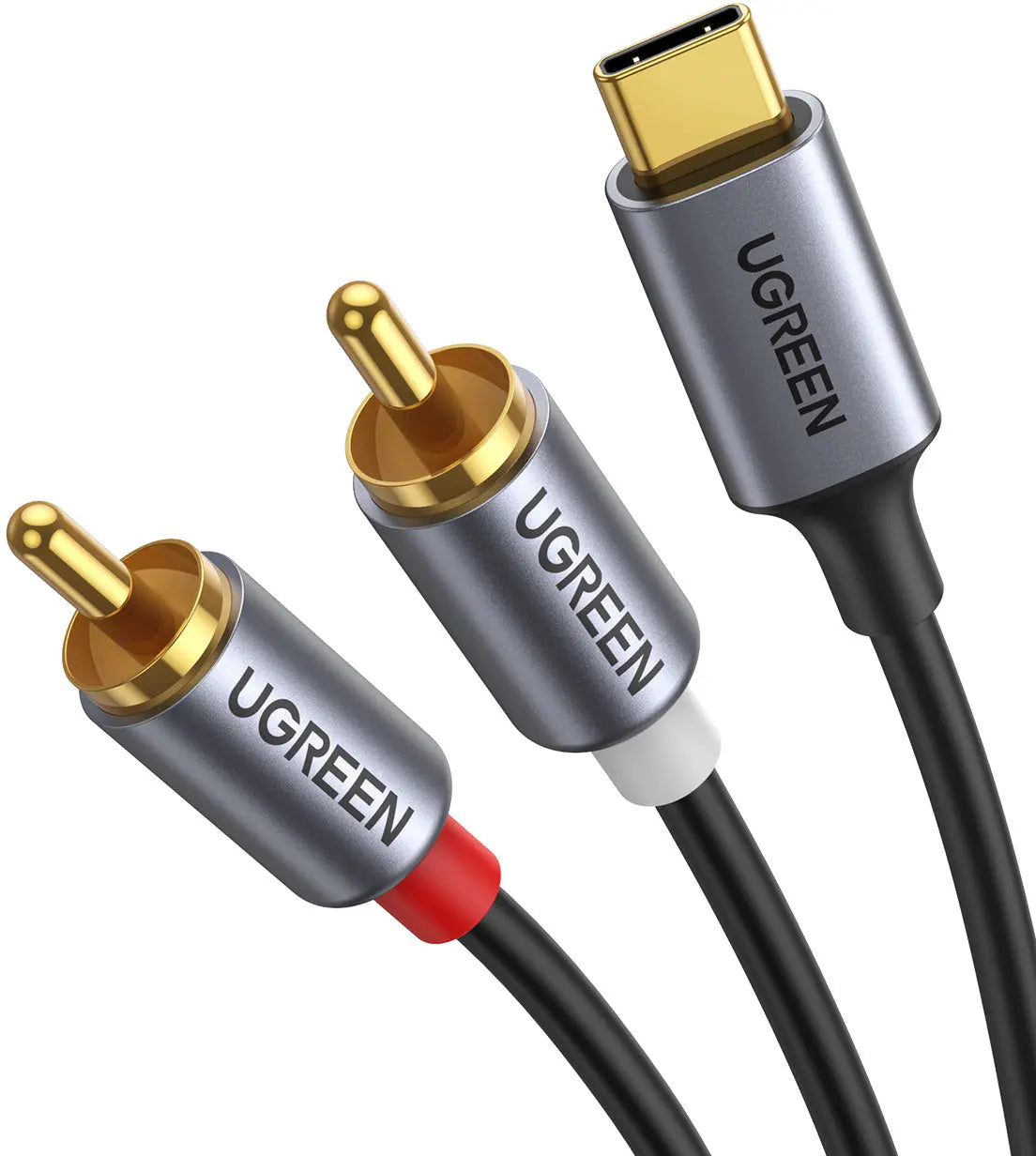 UGREEN Audio Cabel with Chip 1.5m 20193 BB USB-C Male to 2xRCA Male BB Idealshop