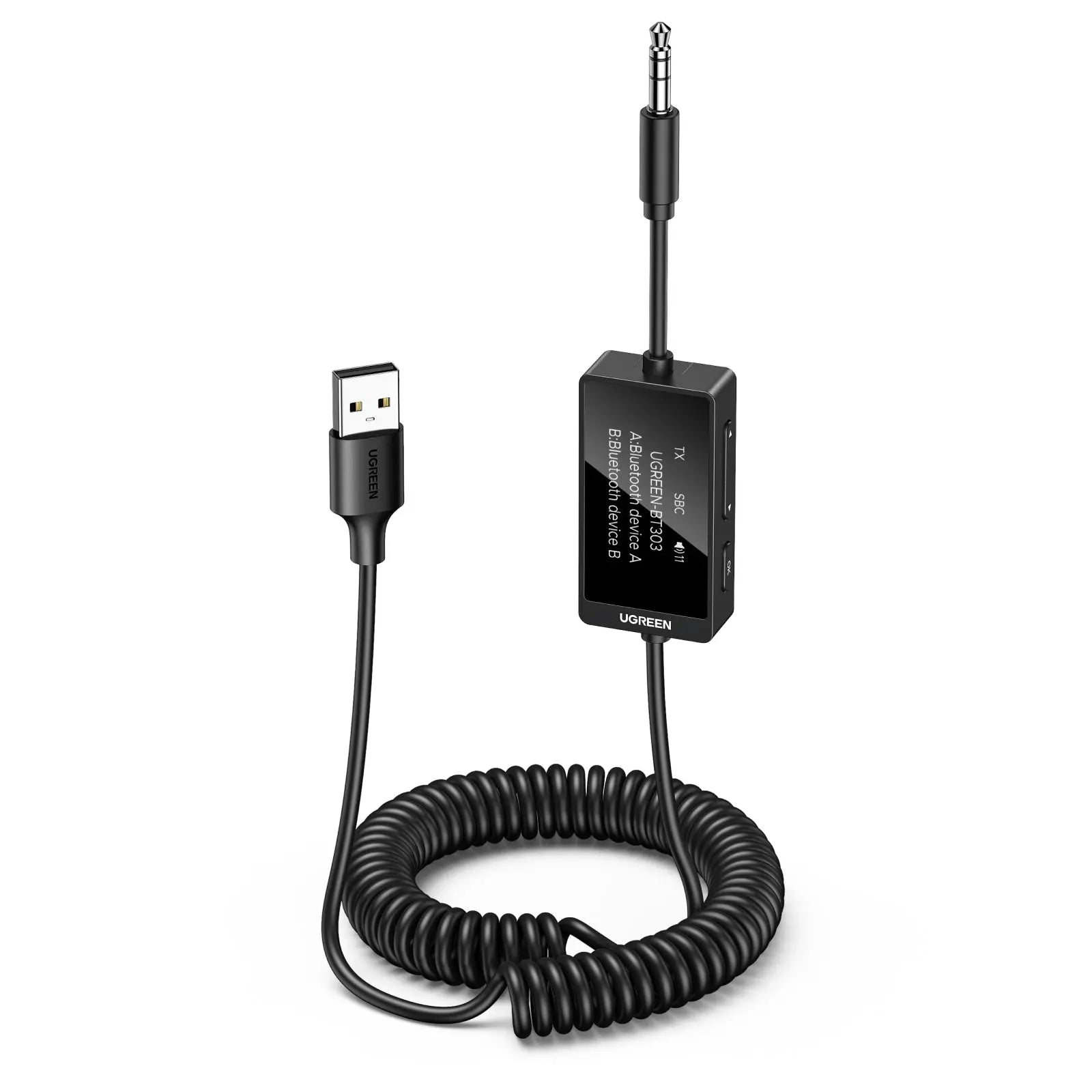 UGREEN Audio Receiver & Transmitter 45236 Bluetooth, Black Idealshop