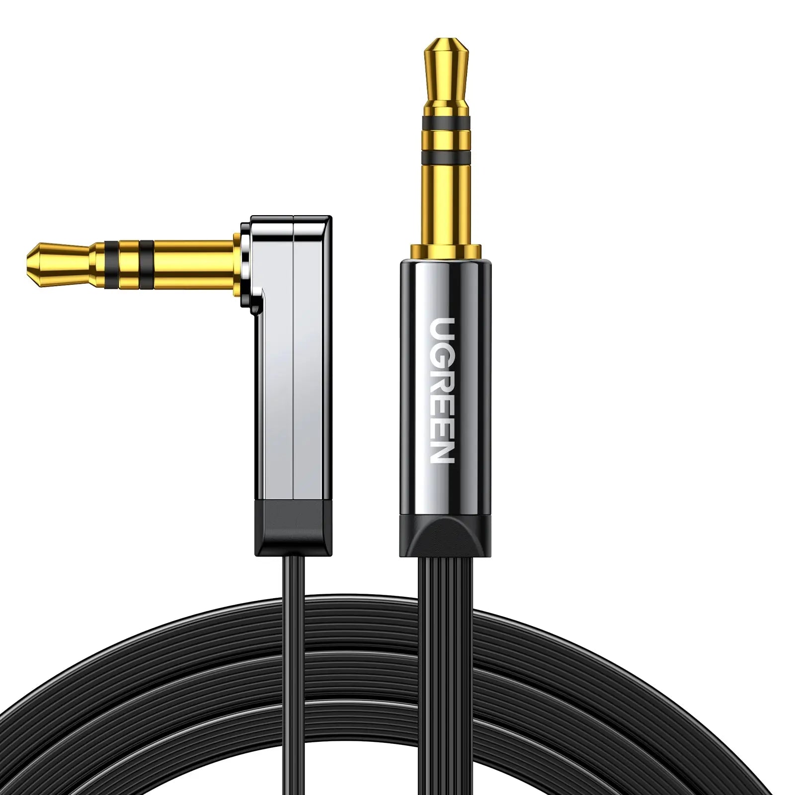 UGREEN Cable 3.5mm Male/Male 10597 Straight angle flat,1m,(BB) Idealshop