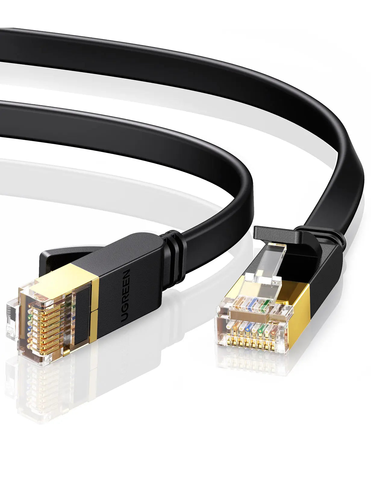 UGREEN Cable Cat 7 U/FTP Lan 11267 20m, Flat Design,Black Idealshop