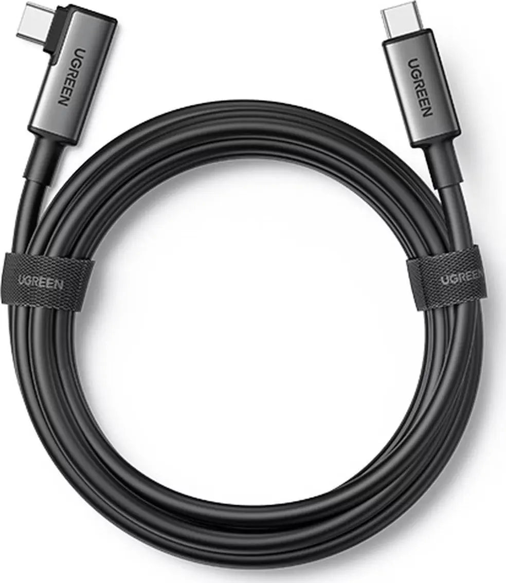 UGREEN Cable Right Angle 90629 BB 5m, USB-C to USB-C Link,Bl. BB Idealshop
