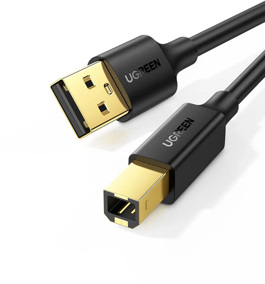 UGREEN Cable USB 2.0 AM/BM Print 10351 3m, Black Idealshop