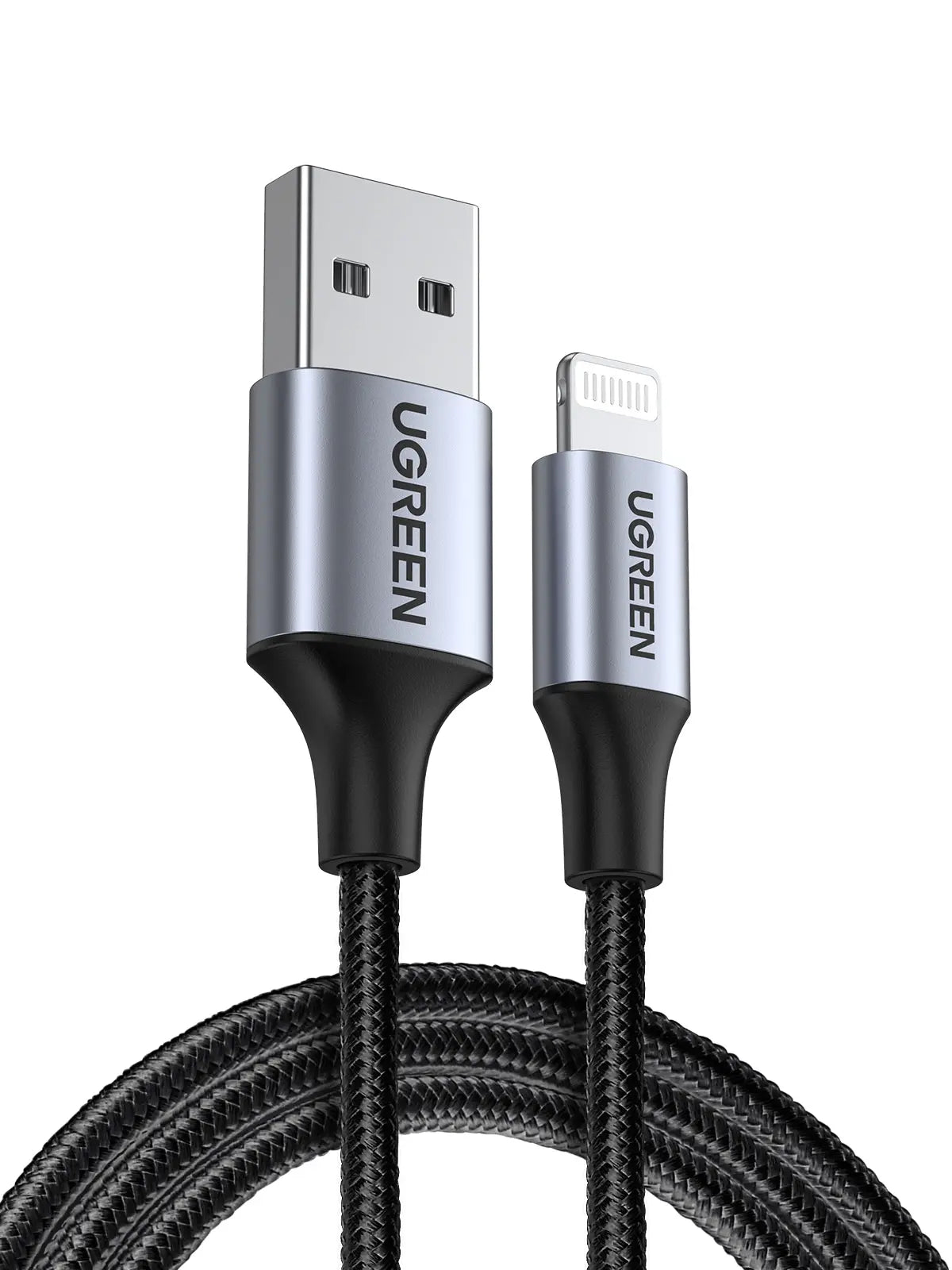 UGREEN Cable USB-A-Lightning 60156 1m,2.4A Max,Black Idealshop