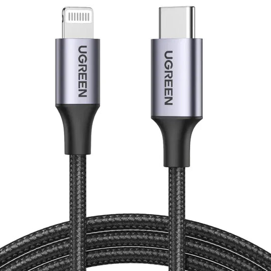 UGREEN Cable USB-C-Lightning PD 60759 1m,Fast Charging,3A Max,Bl. Idealshop
