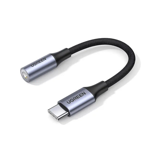 UGREEN Cable USB-C to 3.5mm M/F 80154 Alu Shell with Braided 10cm Idealshop
