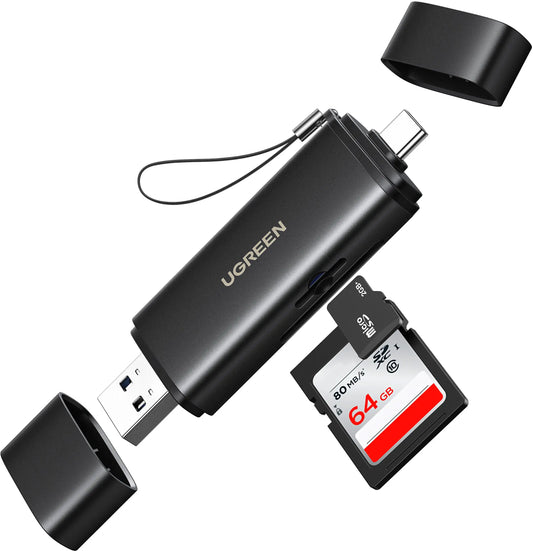 UGREEN Card Reader 2-in-1 65024 USB-C,USB-A,SD,TF (BB) Idealshop