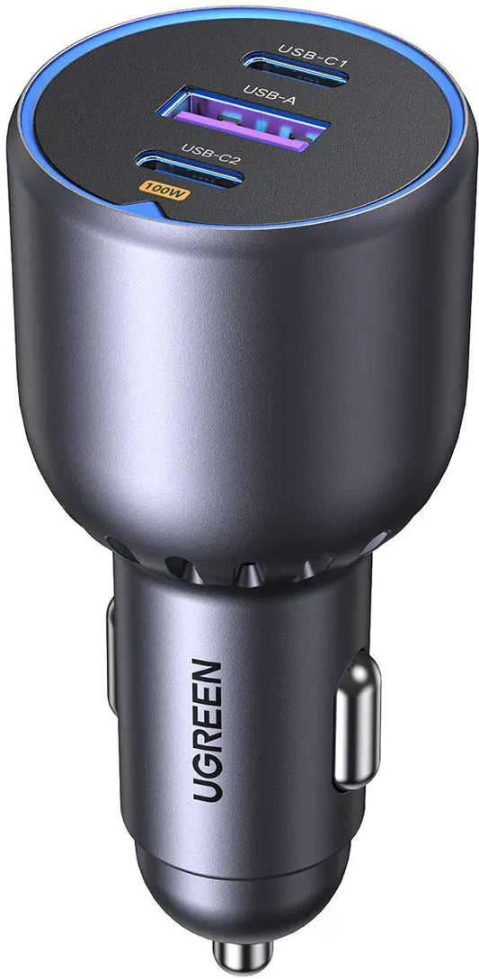 UGREEN Fast Car Charger 130W 3-Port 35025 2x USB-C, 1x USB-A Idealshop