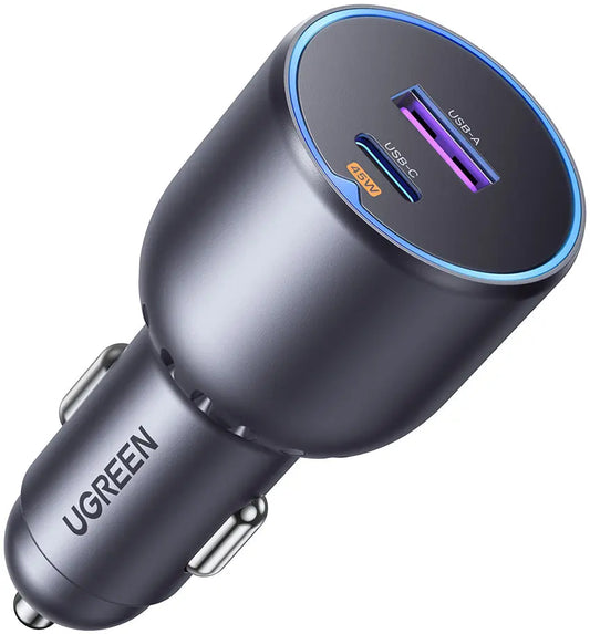 UGREEN Fast Car Charger 63W 2-Port 35023 1x USB-C, 1x USB-A Idealshop