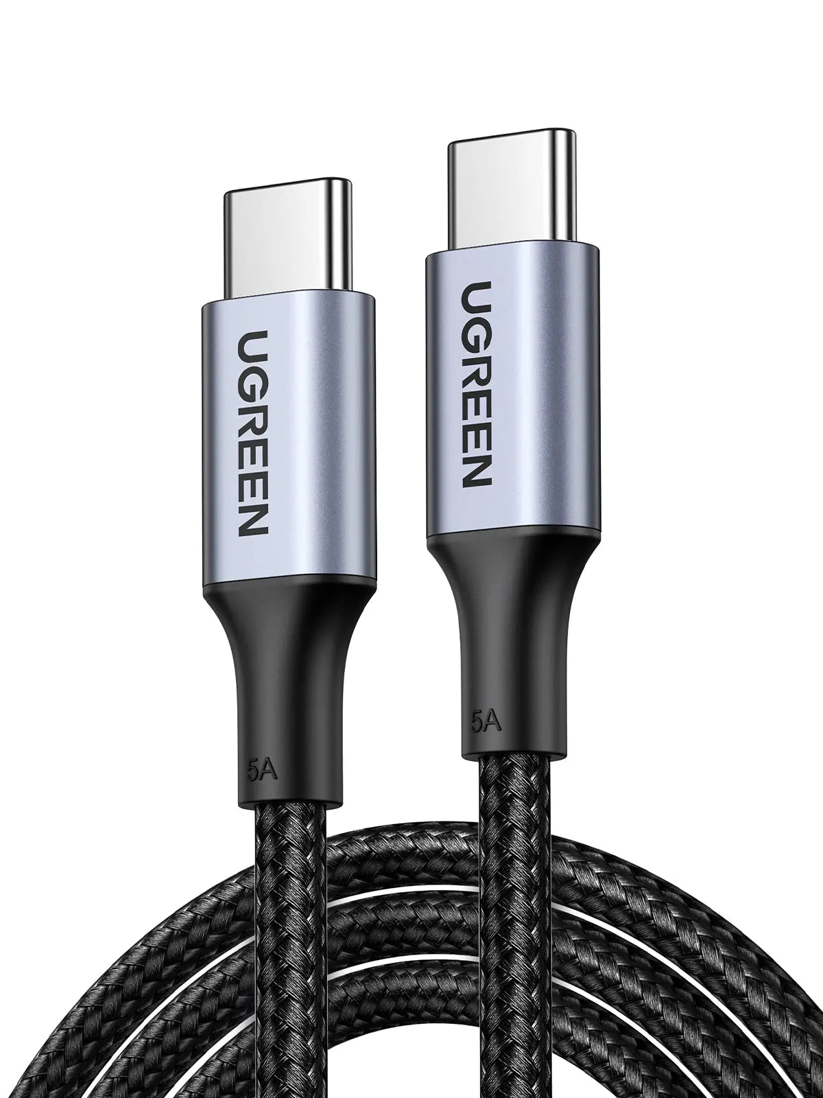 UGREEN Fast ChargingCable 100W Max 70427 5A,USB-C-USB-C,PD,Black 1m Idealshop