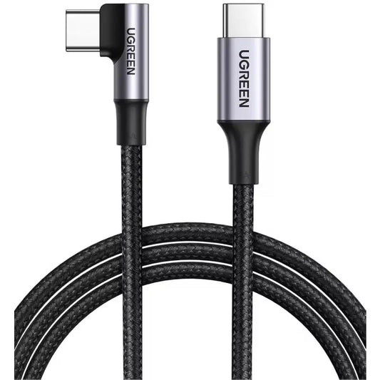 UGREEN Fast Chargingcable 90 Degree 70643 USB-C to C PD 100W, 1m Idealshop