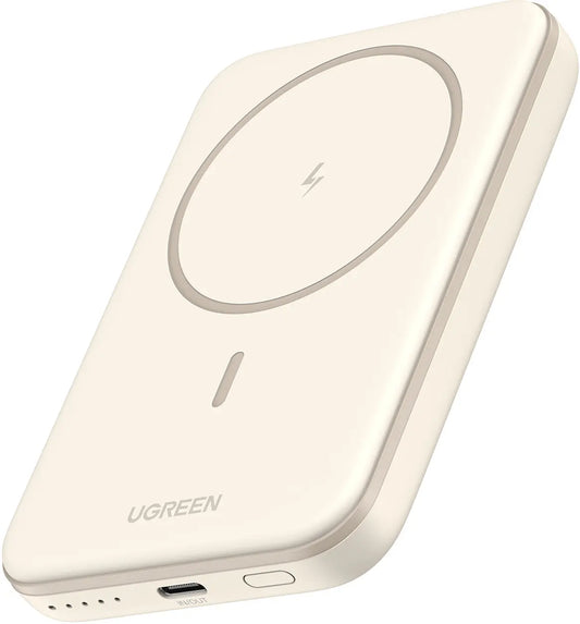UGREEN Magnetic Power Bank 5000mAh 25207 15W, Wireless, Beige Idealshop