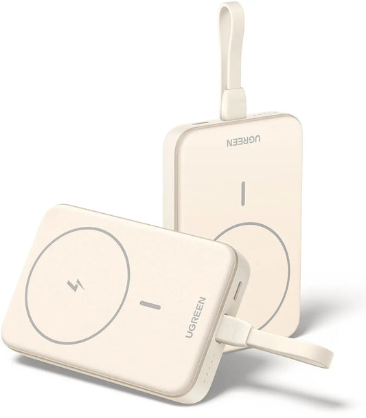 UGREEN Magnetic PowerBank 10000mAh 35341 20W,PD, Built-in USB-C Cable Idealshop