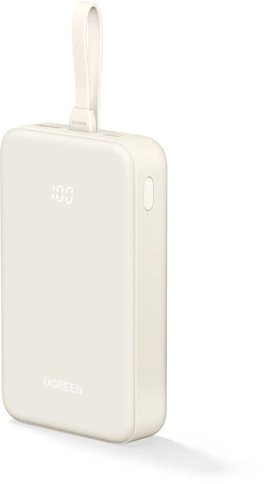 UGREEN Nexode Power Bank 20000mAh 35340 20W,PD, Built-in USB-C Cable Idealshop
