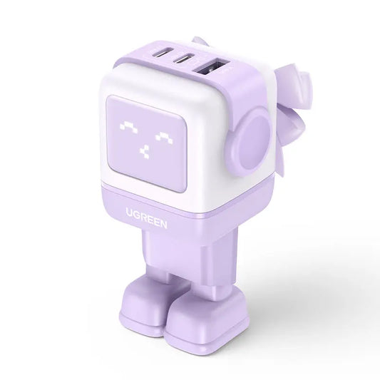 UGREEN Nexode RG 65W 3-Port GaN 35291 2x USB-C,1xUSB-A, Purple Idealshop