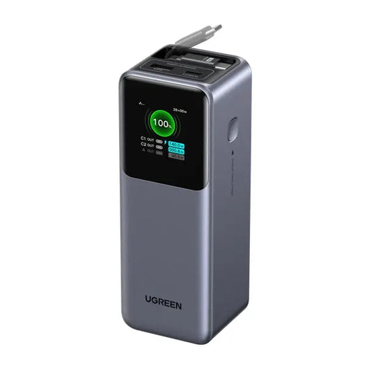 UGREEN Power Bank 20'000mAh 165W 55987B Retractable Cable Idealshop