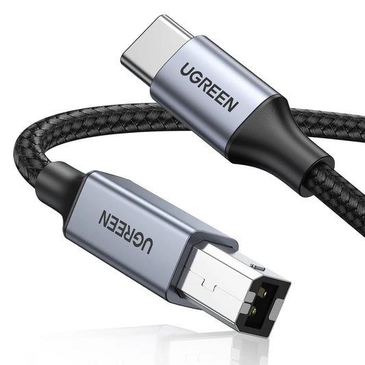 UGREEN Printer Cab. USB-C-USB-B 2.0 80807 2m,Black,BB Idealshop