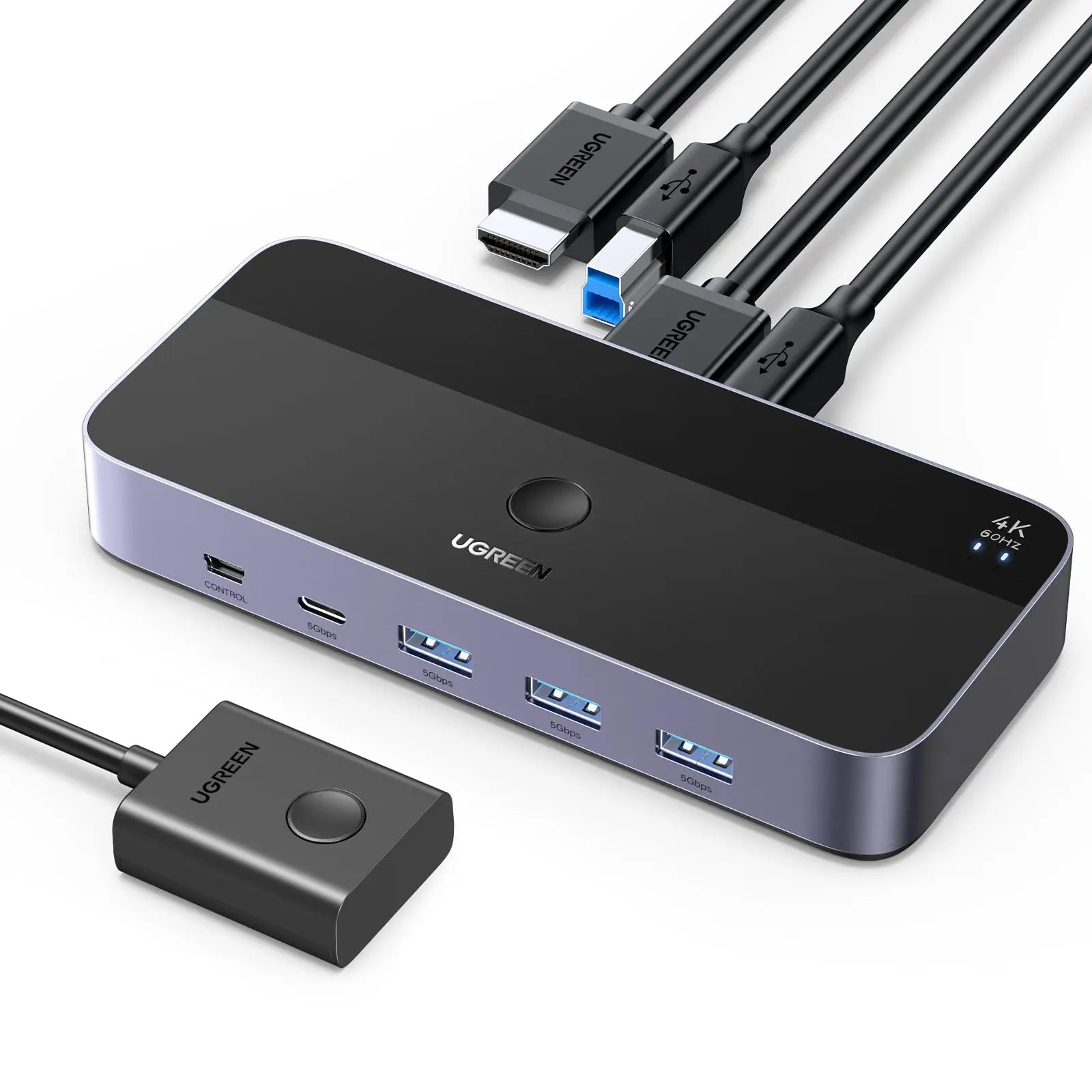 UGREEN Switch 2 In 1 Out, HDMI,KVM 15707 Idealshop