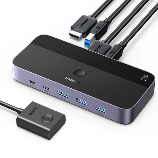 UGREEN Switch 2 In 1 Out, HDMI,KVM 15707 Idealshop
