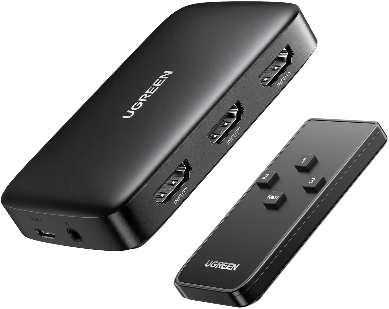 UGREEN Switcher HDMI 3 In 1 Out 80125 4K, 30HZ, Black, (BB) Idealshop
