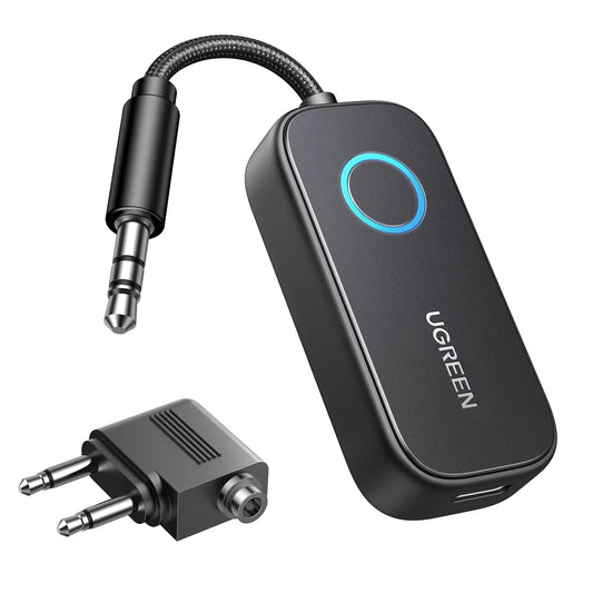 UGREEN Travel Audio Transmitter 35222A TX/RX, BT 5.2, Dual Pairing Idealshop
