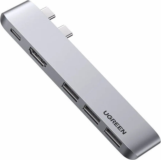 UGREEN USB-C 5in2 Hub, Grey 60559 HDMI,3xUSB-A,USB-C MB Pro/Air Idealshop