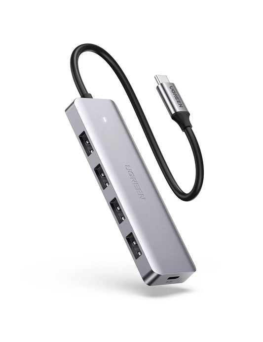 UGREEN USB-C Hub 4in1, Silver 70336 4xUSB-A Idealshop