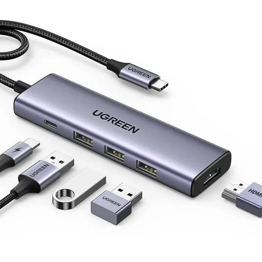 UGREEN USB-C Hub 5-in-1 15596 3x USB-A,1x USB-C,1x HDMI Idealshop