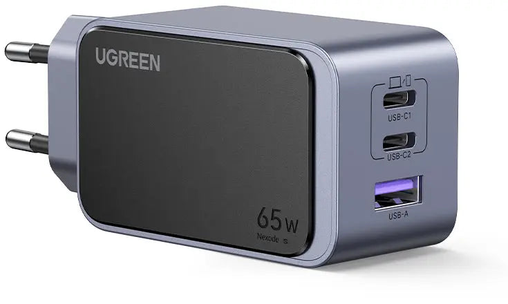 UGREEN USB-C Wallcharger Nexode S 35042 65W,3-Port,GaN,FastCharger Idealshop