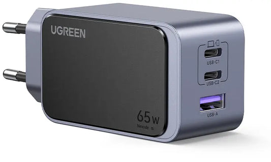 UGREEN USB-C Wallcharger Nexode S 35042 65W,3-Port,GaN,FastCharger Idealshop