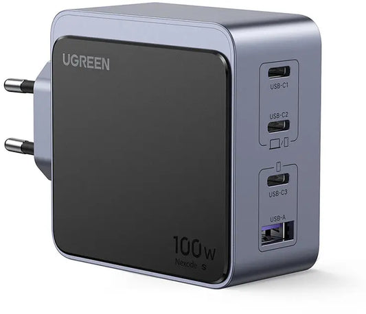 UGREEN USB-C Wallcharger Nexode S 35043 100W,4-Port,GaN,FastCharg. Idealshop