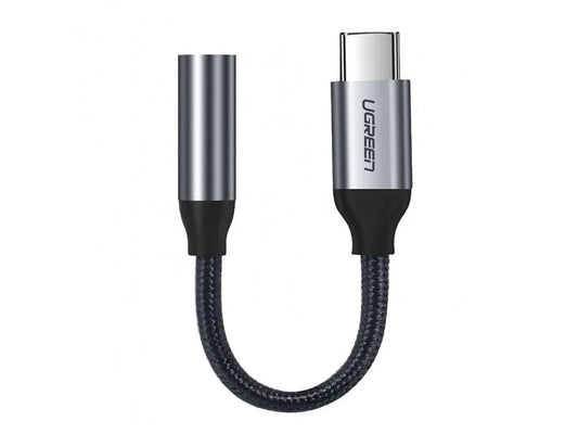 UGREEN USB-C to 3.5mm headphone 30632 jack adapter 10cm, Grey Idealshop