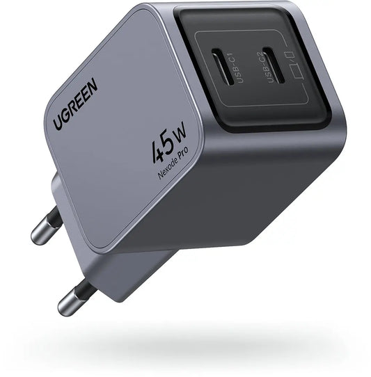 UGREEN USB Wallcharger Nexode Pro 35008 45W, Dual USB-C, GaN Idealshop