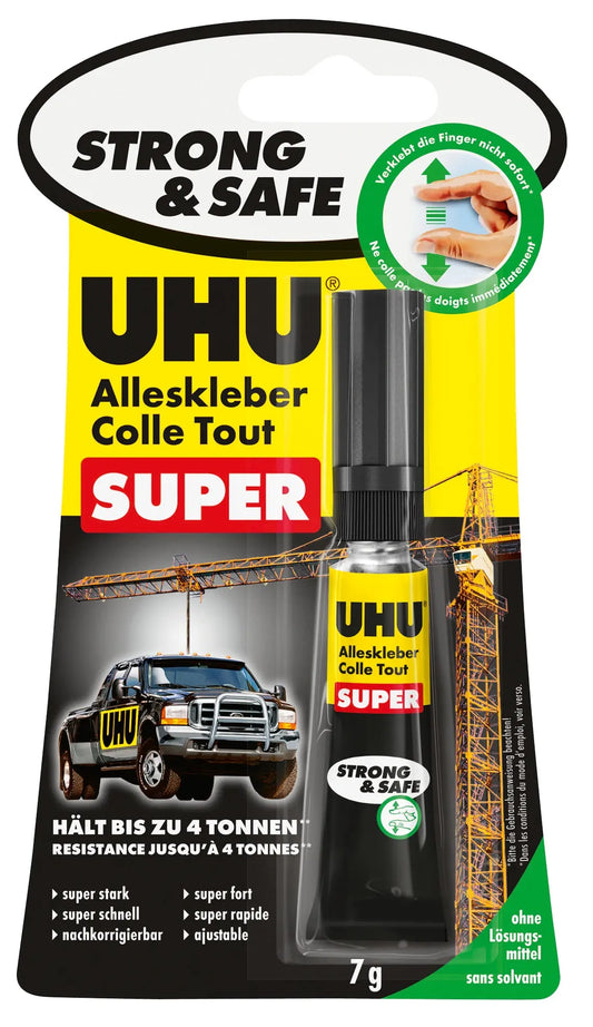 UHU Alleskleber Super Strong+Safe 46960 transparent, geruchlos 7g Idealshop