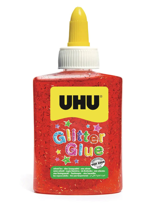 UHU Glitter Glue 49920 rot Idealshop