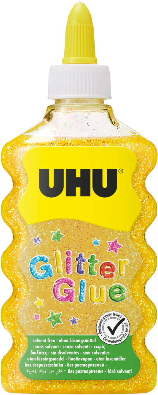 UHU Glitter Glue Maxi 510568 gold, 185g Idealshop