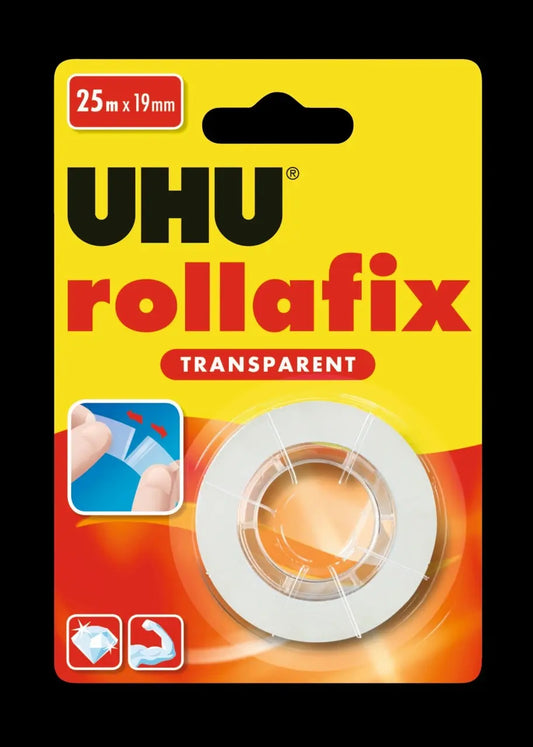 UHU Kleberoller rollafix 25mx19mm 36965 Dipsenser transparent Idealshop