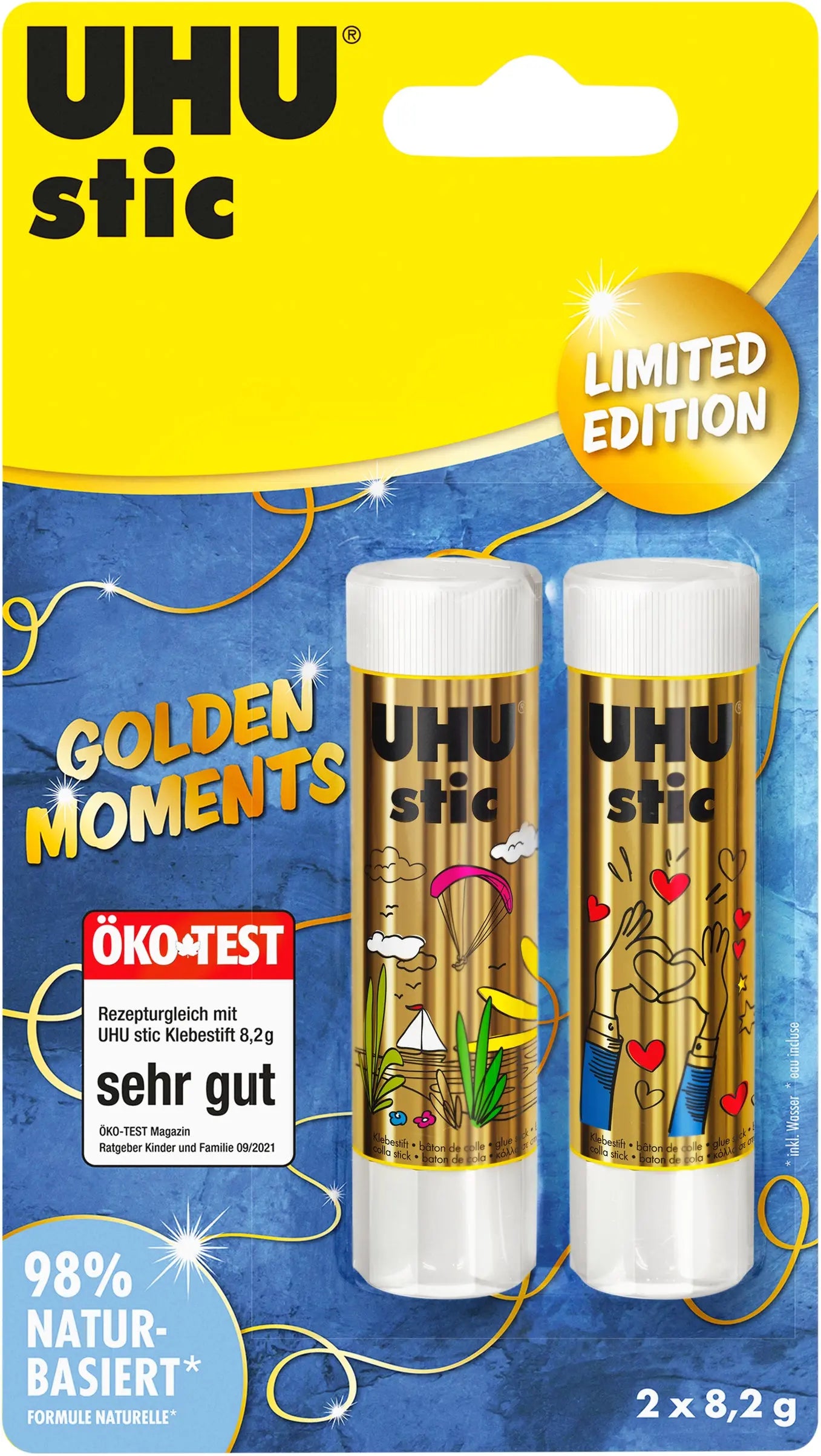 UHU Klebestift Stic 507814 Golden Moments 2x8.2g Idealshop