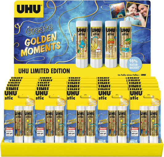 UHU Klebestift Stic Display 507820 Golden Moments 30x 2x21g Idealshop