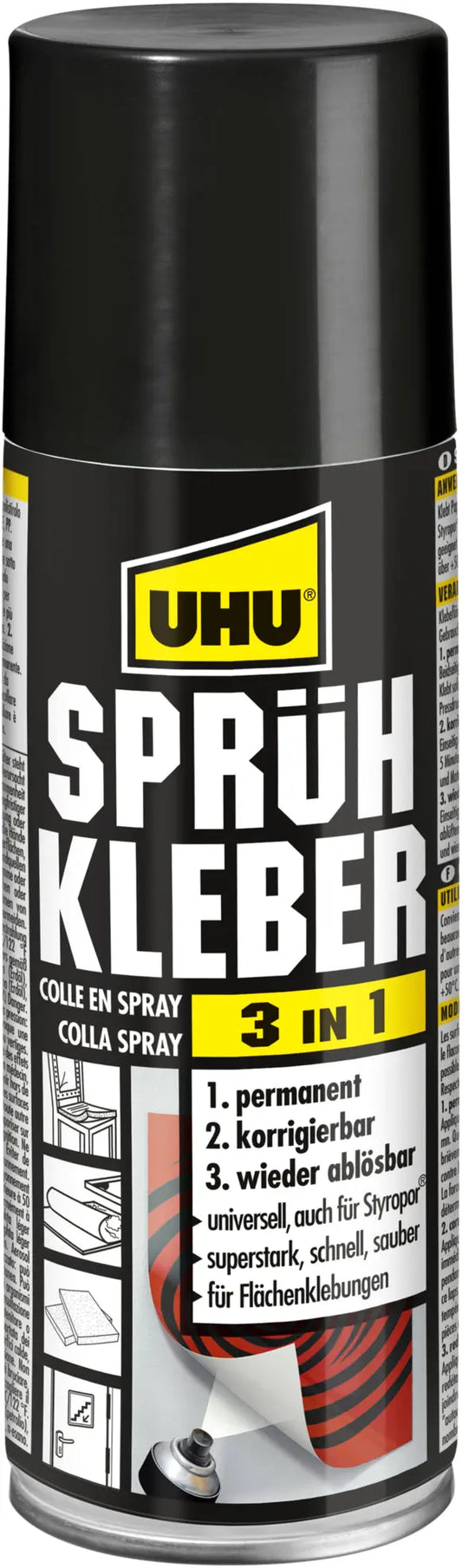 UHU Sprühkleber 48900 3 in 1 200ml Idealshop