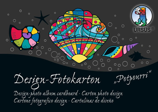 URSUS Fotokarton-Block Potpourri A6 11456499SE 300g,60 Motive 60 Blatt Idealshop