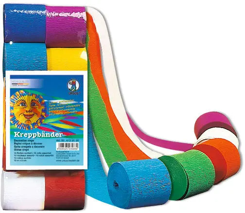 URSUS Kreppband 5x10cm 4139199 36g, ass. 10 Rollen Idealshop