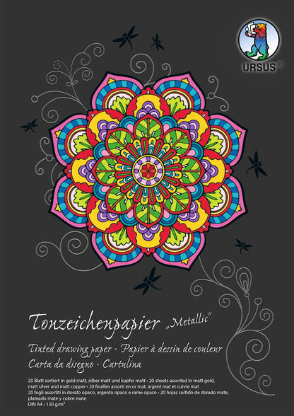 URSUS     Tonzeichenpapier-Block      A4 Idealshop