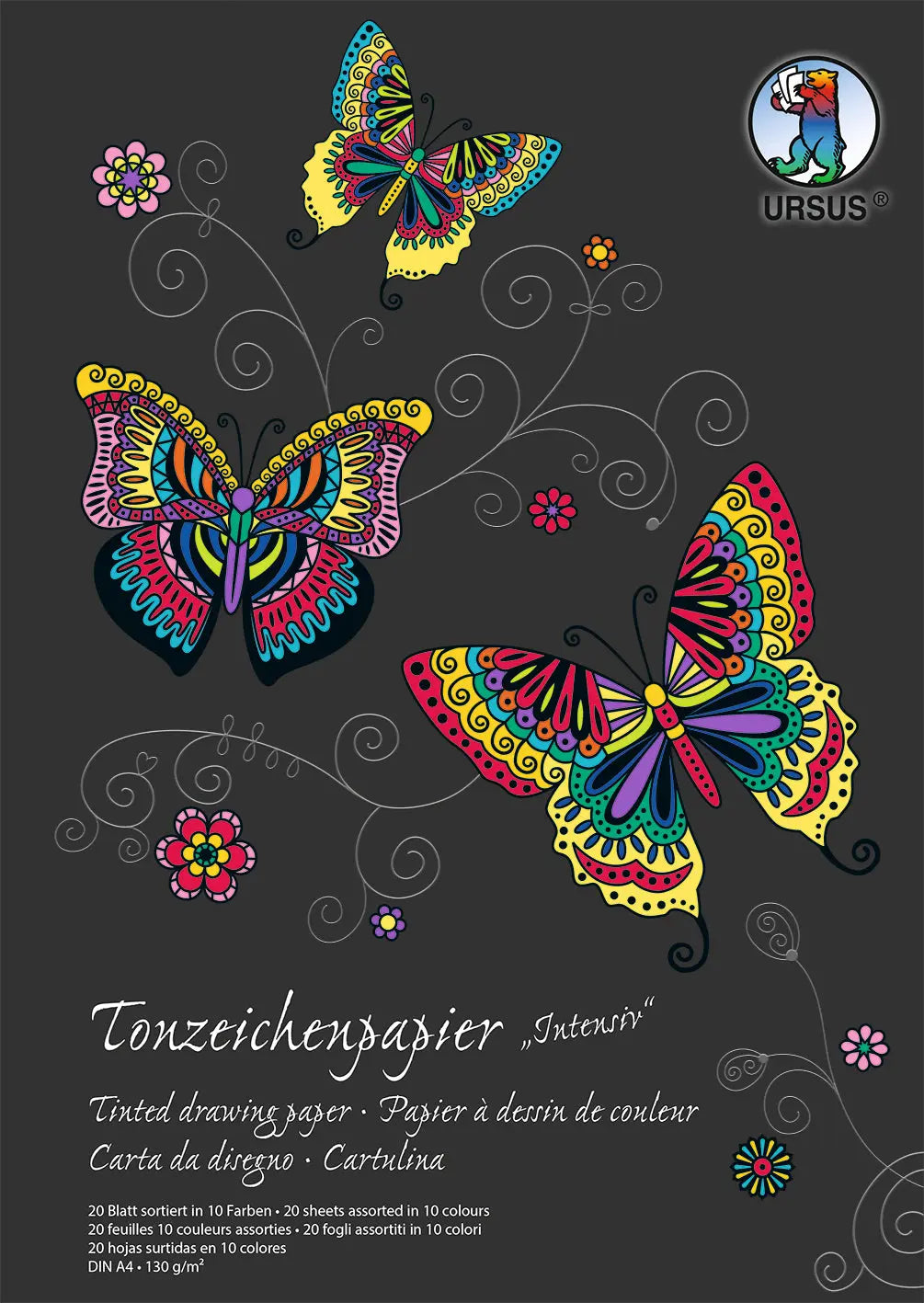 URSUS     Tonzeichenpapier-Block      A4 Idealshop